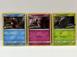 Pokemon TCG: Detective Pikachu Bulbasaur Black Star Promo - Stamped - Image 1