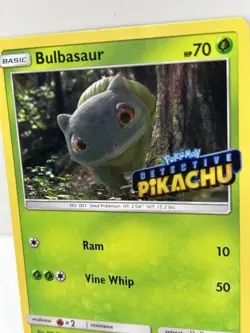 Pokemon TCG: Detective Pikachu Bulbasaur Black Star Promo - Stamped - Image 4