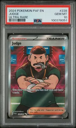2024 POKEMON PAF EN-PALDEAN FATES ULTRA RARE #228 JUDGE PSA 10 - Image 1