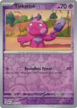 Tinkatink 083/182 Reverse Holo Paradox Rift Pokemon TCG - Image 1