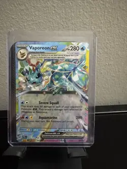 Pokemon Vaporeon ex 023/131 Prismatic Evolutions Scarlet & Violet Double Rare - Image 1