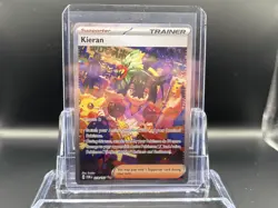 Pokemon TCG Twilight Masquerade Kieran Special Illustration Rare 218/167 - Image 1