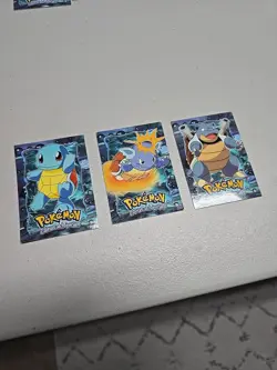 2000 Topps Chrome Pokemon Squirtle Wartortle Blastoise Lot - Image 1