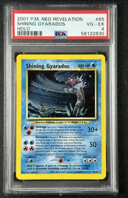 SHINING GYARADOS PSA 4 2001 POKEMON NEO REVELATION #65/64 RARE HOLO 830 - Image 1