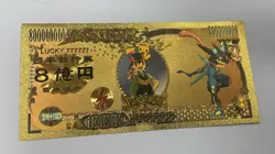 Pokemon Nippon Ginko 24k Gold Foiled Bill Greninja Pikachu Collectible - Image 1