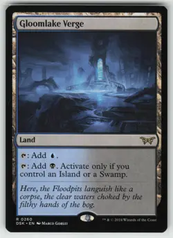 MTG Gloomlake Verge Normal Duskmourn: House of Horror # 260 NM - Image 1