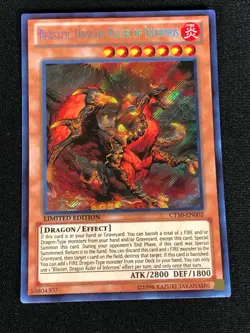 Yugioh Blaster Dragon Ruler of Infernoes CT10-EN002 SECRET (NM) - Image 1