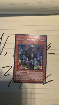 Yugioh Dark Grepher 1st Edition Secret Rare PTDN-EN000 VLP/NM - Image 2
