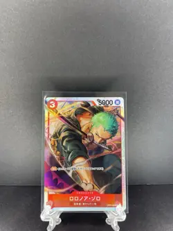 PSA 9 MINT JAPANESE ONE PIECE 2023 Roronoa Zoro OP01-025 The Three Captains - Image 1