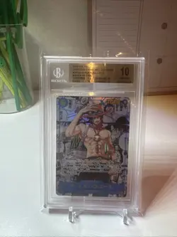 Portgas D. Ace(Manga Alt Art) OP13-119 SEC Carrying on His Will Japanese BGS 10 - Image 1