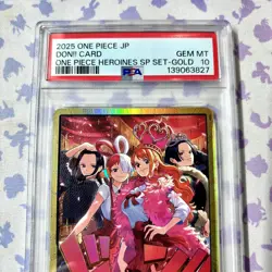 Don!! Gold Heroines PSA 10 EB03 Set One Piece Card Nami Robin Uta Boa Hancock - Image 2