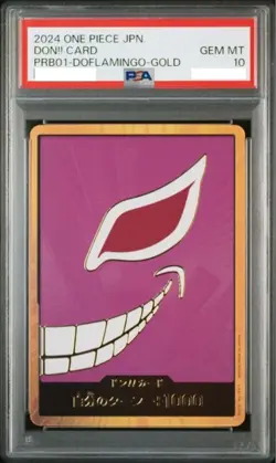 PSA 10 DOFLAMINGO Don Card Parallel Don!! PRB-01 One Piece Card Japanese JPN - Image 1