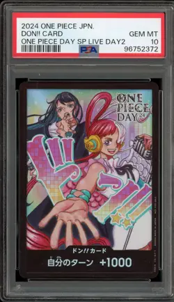 One Piece CCG Don!! Card One Piece Day SP Live Day 2 Japanese PSA 10 Gem Mint - Image 1