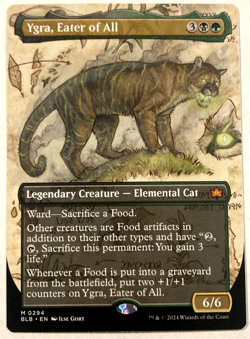 MTG Ygra, Eater of All BORDERLESS Bloomburrow 0294 NM - Image 1