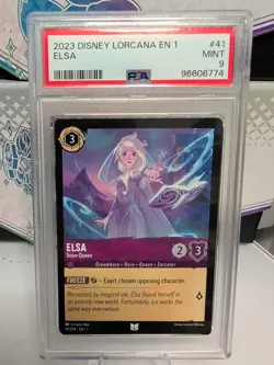 PSA 9 💎 Elsa Snow Queen 41/204 The First Chapter Regular 2023 Disney Lorcana - Image 1