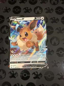 Pokemon TCG Crown Zenith Eevee v Ultra Rare Holo Card 108/159 - Image 1