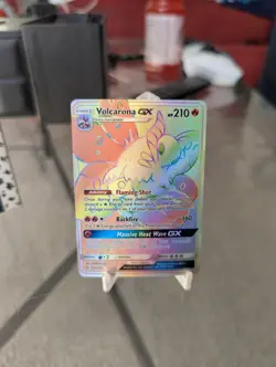 Pokemon TCG Volcarona GX Cosmic Eclipse Secret Rare Card 252/236 - Image 1