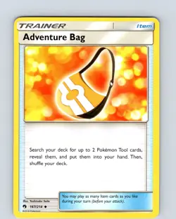 Pokemon TCG Adventure Bag S&M Lost Thunder 167/214 Uncommon Card Played LP - Image 1