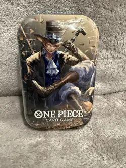 ONE PIECE CARD GAME - TIN PACK - SET VOL. 2 (TS-02 OP13) NEW SEALED ENGLISH SABO - Image 1