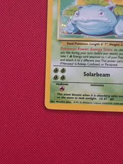 Pokemon Venusaur Holo Rare Card 18/130 Vintage Base Set 2 - Image 5