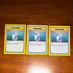 Lot of 17 Vintage 1999 Pokemon TCG Trainer Cards - Image 2