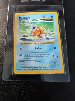 Pokemon TCG Magikarp Base Set 35/102 Regular Card Shadowless - Image 1