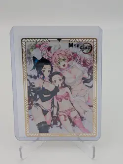 Demon Slayer Waifus Lingerie Gold Metal Card Goddess Story Doujin Anime Nezuko - Image 1