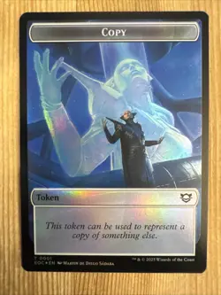 Golem Token (0012) Copy Token (0001) Foil Edge Of Eternities MTG - Image 2