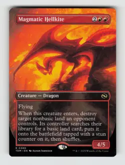 Magmatic Hellkite (Borderless)*Non-Foil* Tarkir: Dragonstorm 380 NM - Image 1