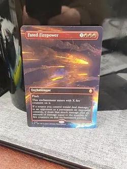 Fated Firepower MTG Borderless NM TLA Near Mint Non Foil - Image 1