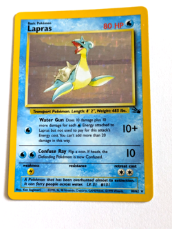 Lapras 10/62 Holo Pokemon Fossil Set 1999 Vintage Card RARE WOTC - Image 1