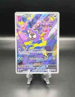 2024 Pokemon Temporal Forces Gastly Illustration Rare 177/162 SIR Holo NM - Image 1