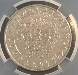 Pikachu 1997 Bandai Pokemon Battle Coin Japan Ser 1-025 Silver CGC Mint 9 Pop 1 - Image 3