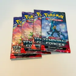 LOT (4) Pokemon TCG: TEMPORAL FORCES S&V Loose Booster Packs - New & Sealed - Image 1