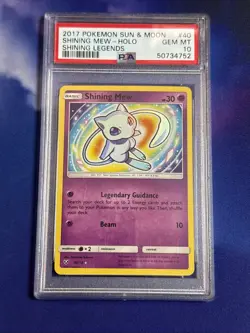 Pokemon Shining Mew Shining Legends Holo Rare #40 PSA 10 Gem Mint 2017 - Image 1