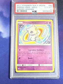 Pokemon Shining Mew Shining Legends Holo Rare #40 PSA 10 Gem Mint 2017 - Image 5