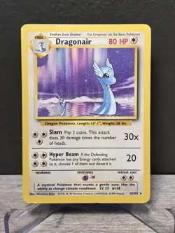Pokemon TCG Dragonair 18/102 Base Set Non-Holo Rare Unlimited Vintage 1999 - Image 1