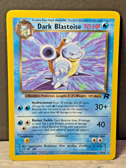 Pokemon Dark Blastoise 20/82 Team Rocket Unlimited Rare 1999 TCG NM - Image 1