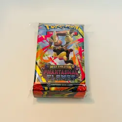 LOT (8) Pokemon TCG: PHANTASMAL FLAMES PFL Loose Booster Packs New & Sealed - Image 1