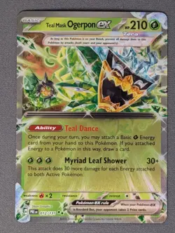 Teal Mask Ogerpon ex 12/131 - Prismatic Evolutions Double Rare Pokemon TCG - NM - Image 1