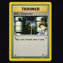 Bill's Teleporter 91/111 Neo Genesis Vintage WOTC Uncommon Pokemon TCG LP - Image 1