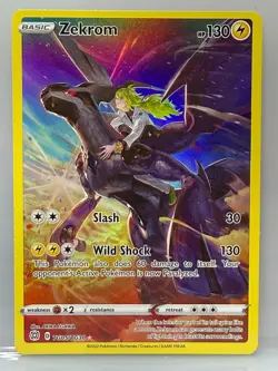 Pokemon TCG Zekrom TG05/TG30 SWSH09 Brilliant Stars Trainer Gallery Holo - Image 1