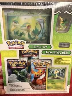 Pokemon Black & White BW Emerging Powers Sealed Super Snivy Starter Figure Box - Image 1