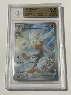 Pokemon TCG Raboot 147/142 Sv07: Stellar Crown Holo BGS 9.5 Gem Mint - Image 1
