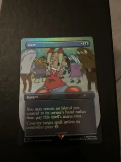 MTG - Daze - Rainbow Foil - Spongebob Secret Lair - Magic the Gathering - Image 1