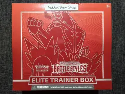 Pokemon TCG Sword & Shield Battle Styles RED ETB Elite Trainer Box NEW Sealed - Image 1