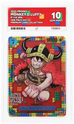 Monkey D Luffy P-110 [Promo] ONE PIECE DAY 25 Japanese Ace 10 PERFECT GRADES 853 - Image 1