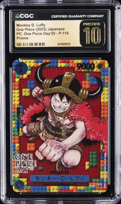 2025 ONE PIECE JPN PC: ONE PIECE DAY '25 PROMO MONKEY D. LUFFY CGC 10 PRISTINE - Image 1