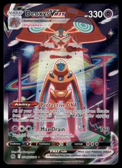 Pokemon Cards Deoxys VMAX GG45/GG70 Crown Zenith Galarian Gallery Holo NM - Image 1