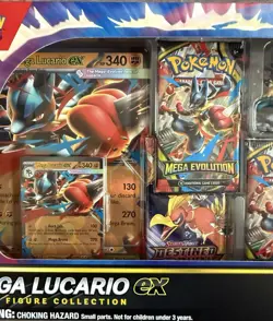 Pokemon TCG Mega Lucario Ex Premium Figure Collection - Brand New And Sealed! - Image 3